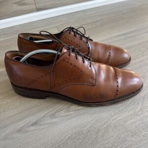 Allen Edmonds‎ Shoes Troy Walnut Chestnut Brown Cap Toe Oxford Dress Men's 10 D